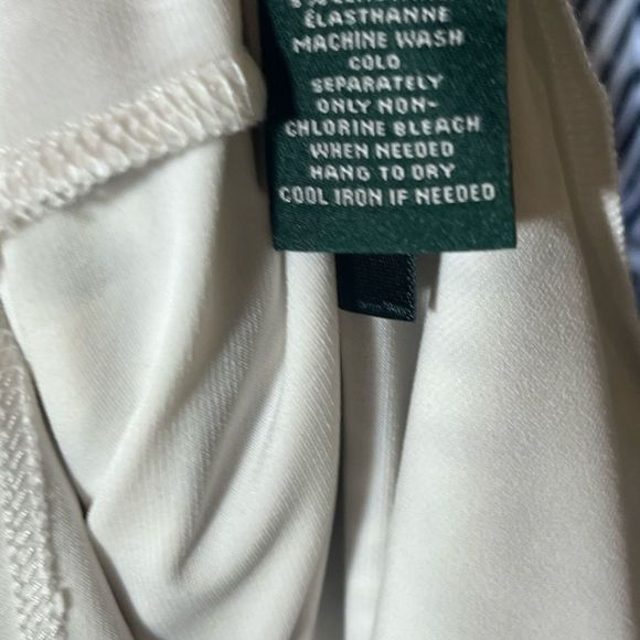 Lauren Ralph Lauren Dress New Dark Navy/White Chevrons W/Navy Sides - Picture 5 of 10